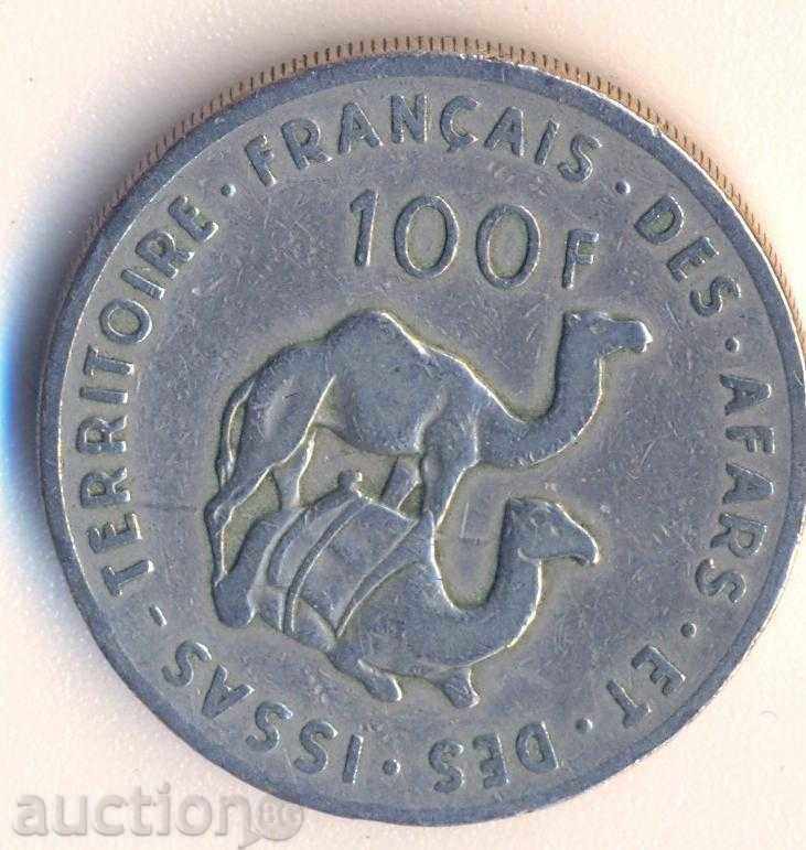 The territory of Afar and Isa 100 francs 1970