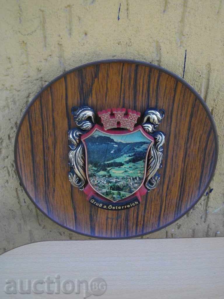 Souvenir dish German for wall of artificial material - 6 Souvenir dish German for wall of artificial material - 6