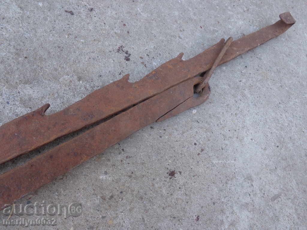 Old forged brace for hearth iron forged iron with price 52.00 BGN | € 26.59