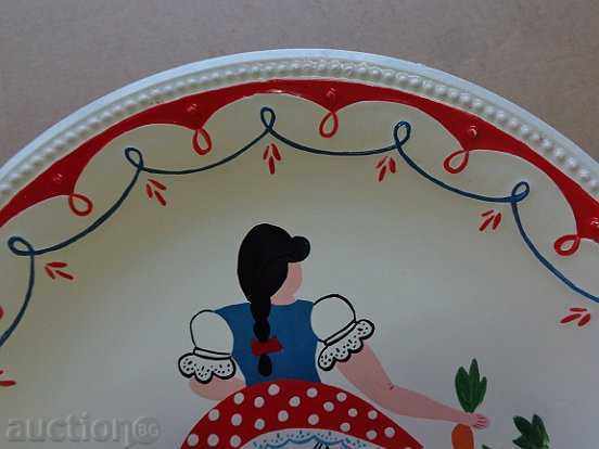 Porcelain wall plate, porcelain, Hungary, early 20th century - 6