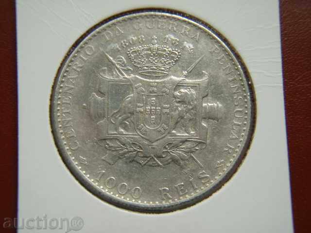 1000 Reis 1910 Portugal - VF+