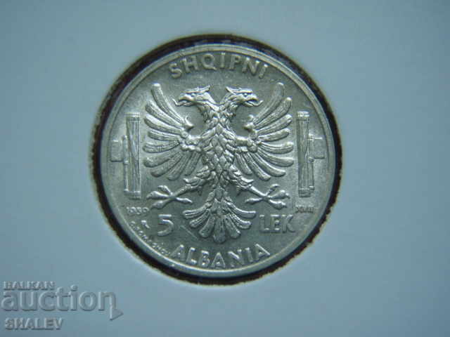 5 Lek 1939 Αλβανία (1) /Albania/ - AU με τιμή € 36.89 | 72.15 BGN