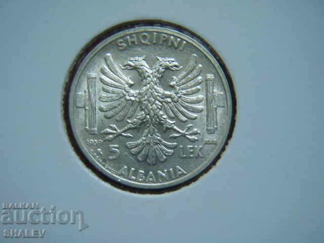Παράδοση 5 Lek 1939 Αλβανία (1) /Albania/ - AU