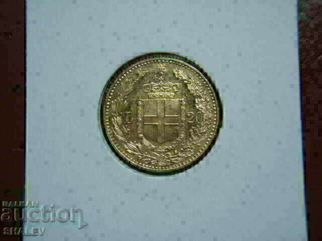20 Lire 1893 Italy / 20 Lire Italy (RARE!!) / 1 - AU (gold) with price 1559.89 BGN | € 797.56