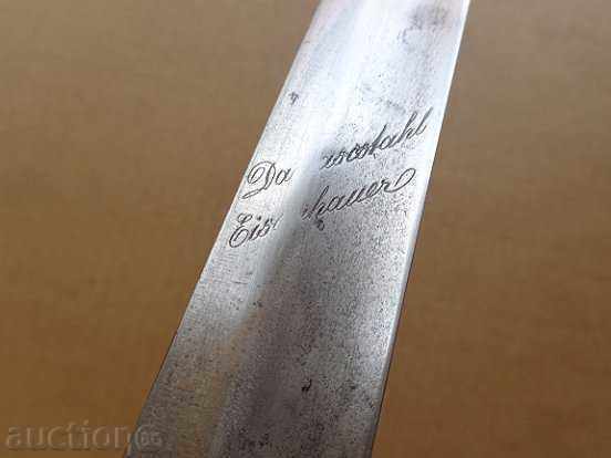 Auction Battle French saber with kanya blade sword palash knife Auction Battle French saber with kanya blade sword palash knife