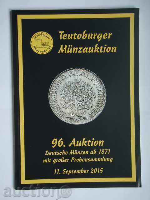 Licitația nr. 96 Teutoburger (11 septembrie 2015) - monede germane