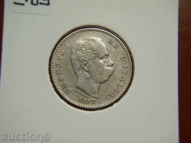 1 Lira 1887 Italy (1) / 1 Lira Italy - VF/HF with price 27.89 BGN | € 14.26 1 Lira 1887 Italy (1) / 1 Lira Italy - VF/HF with price 27.89 BGN | € 14.26