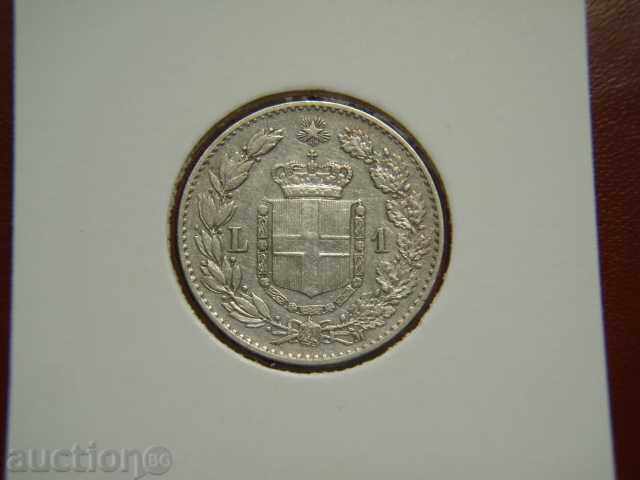 1 Lira 1887 Italy (1) - VF/HF