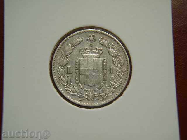 1 Lira 1887 Italia (1) / 1 Lira Italia - VF/HF