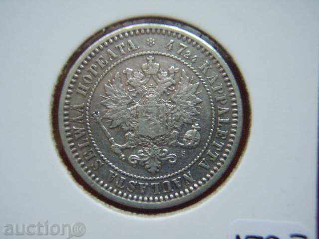 2 Markkaa 1870 Finland - XF with price 109.89 BGN | € 56.19