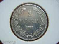 2 Markkaa 1874 Finland (1 маркаа Финландия) - XF+