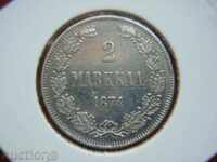 2 Markkaa 1874 Finlanda - XF+