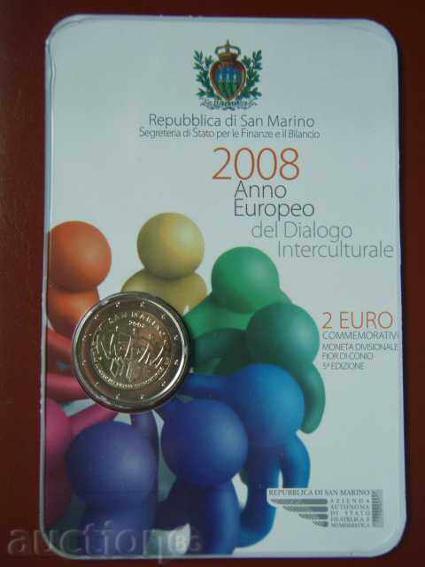 2 Euro 2008 San Marino "Europeo del Dialogo Int." San Marino with price € 91.89 | 179.72 BGN