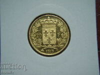 20 franci 1817 Q Franța - AU+ (aur)