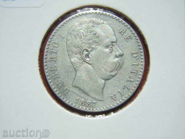 2 Lire 1887 Italy - XF with price 42.89 BGN | € 21.93 2 Lire 1887 Italy - XF with price 42.89 BGN | € 21.93