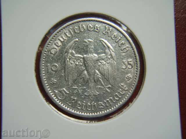 5 Reichsmark 1935 A Germany (Third Reich) - VF+