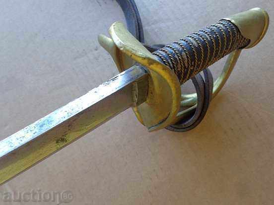 Кавалерийска ранна френска бойна сабя темляк кания РТОВ с цена 1689.00 лв. | € 863.57 Кавалерийска ранна френска бойна сабя темляк кания РТОВ с цена 1689.00 лв. | € 863.57