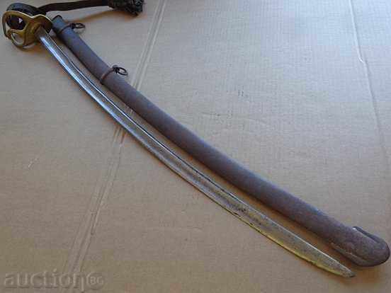 Кавалерийска ранна френска бойна сабя темляк кания РТОВ - 7 Кавалерийска ранна френска бойна сабя темляк кания РТОВ - 7