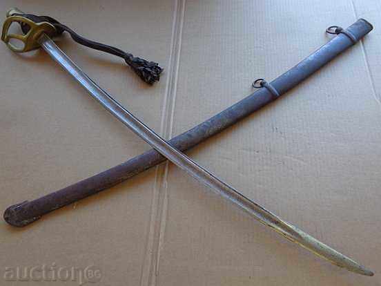 Ιππικό πρώιμο γαλλικό σπαθί μάχης, θήκη, RTOV
