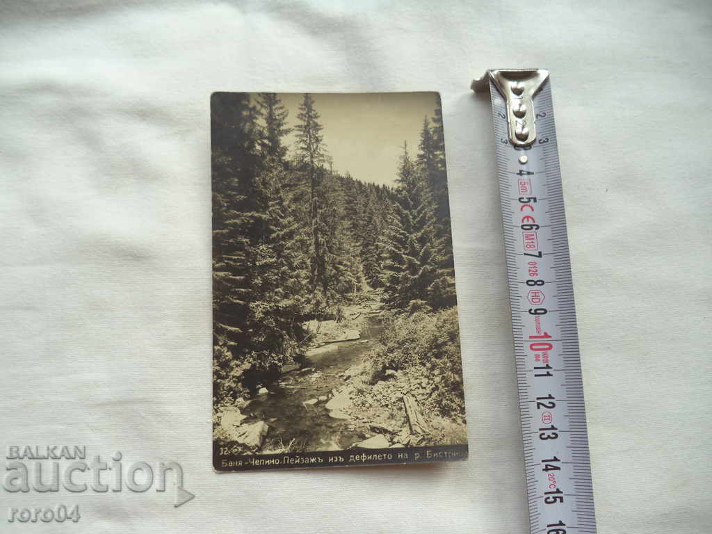 БАНЯ - ЧЕПИНО , ПЕЙЗАЖ ИЗ ДЕФИЛЕТО НА РЕКА БИСТРИЦА с цена 8.99 лв. | € 4.60 БАНЯ - ЧЕПИНО , ПЕЙЗАЖ ИЗ ДЕФИЛЕТО НА РЕКА БИСТРИЦА с цена 8.99 лв. | € 4.60