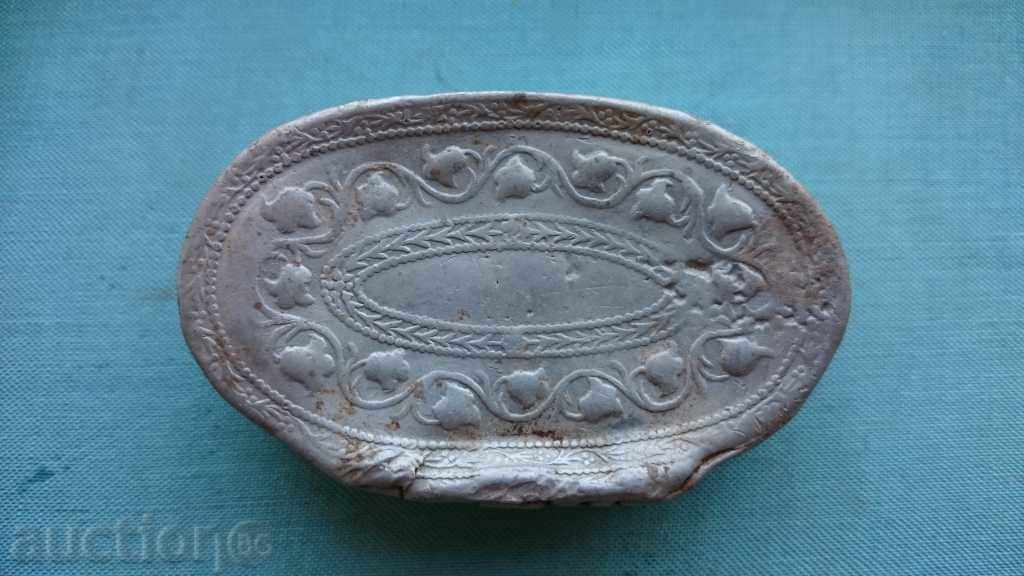 Παλιά snuffbox-Ασημί