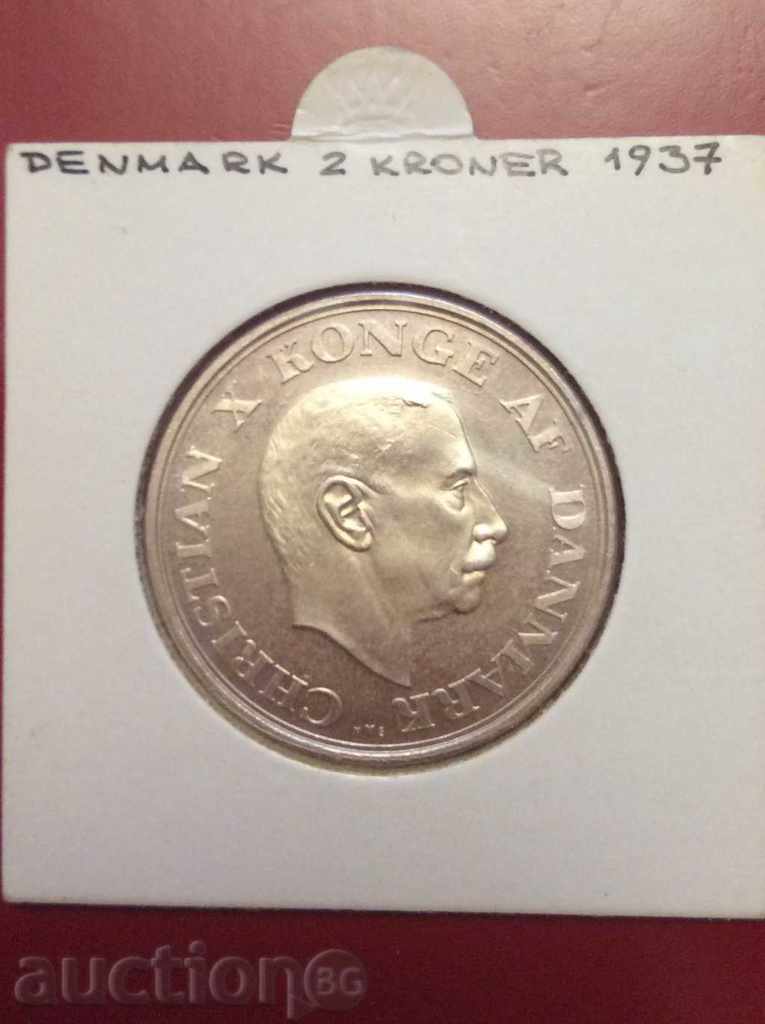 Дания 2 крони 1937г