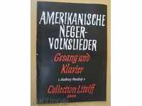 Σημειώσεις "AMERICAN NEGER-VOLKSLIEDER-Gesang und Klavier" -38p.