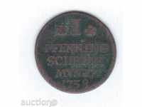 Γερμανία 1 pfennig 1738 Braunshviyg
