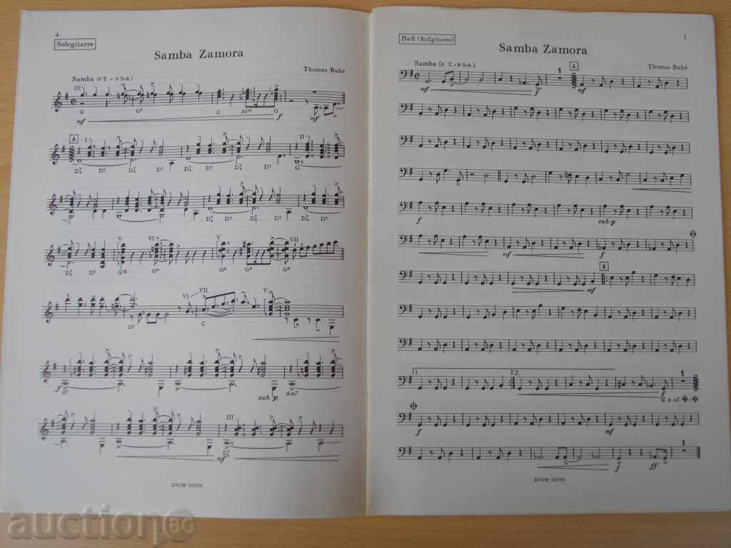 Delivery of Notes "Guitar a la carte - Tomas Buhe" - 16 pages