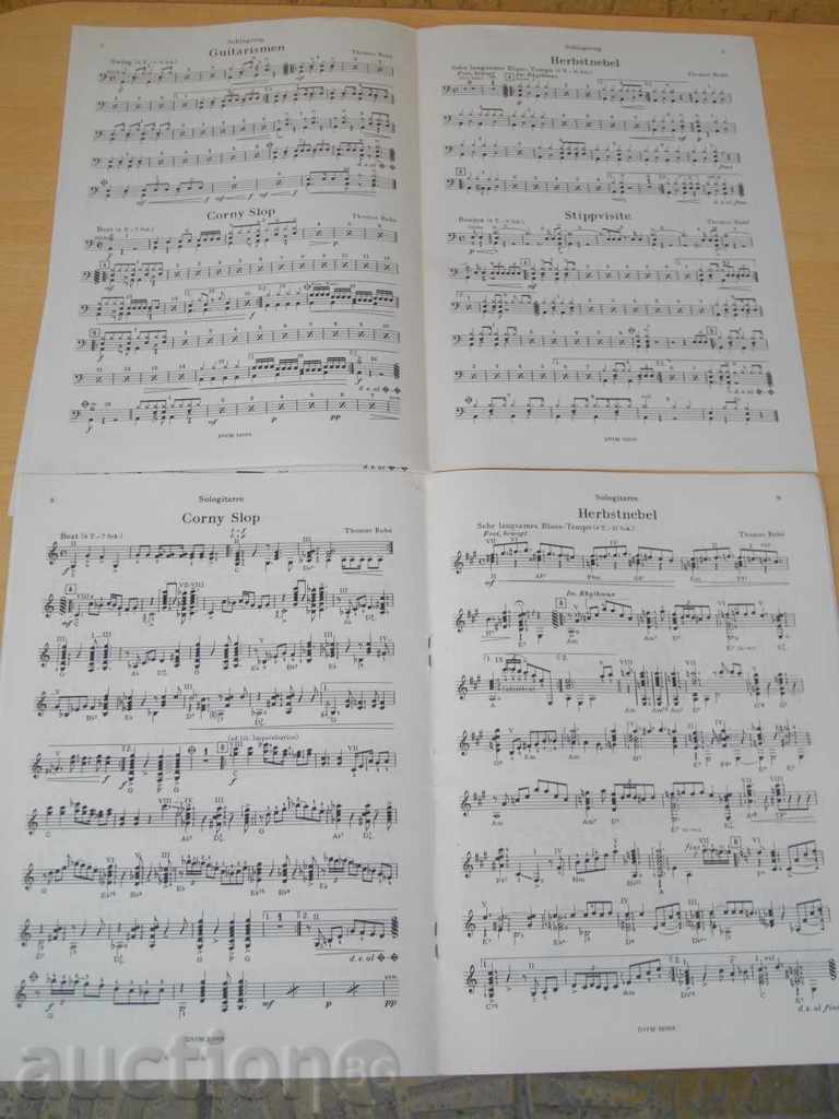 Notes "Guitar a la carte - Tomas Buhe" - 16 pages - 5