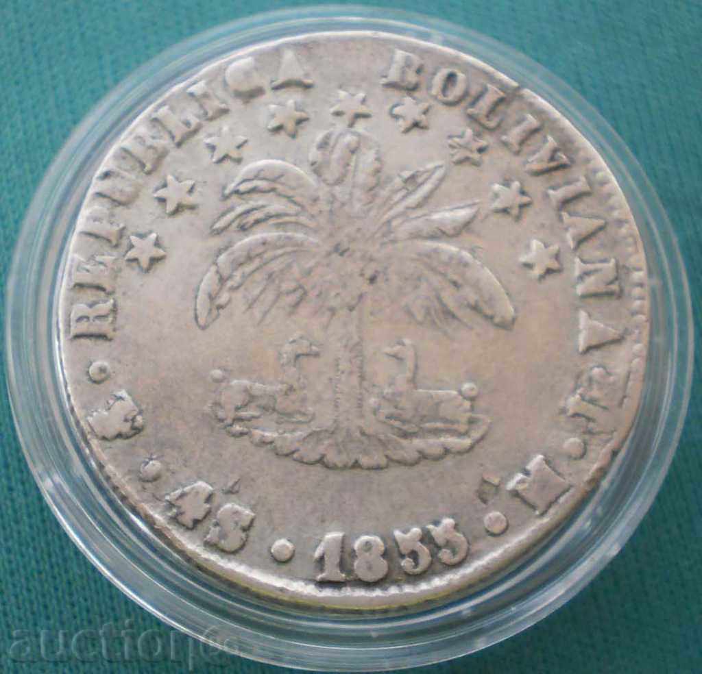 Bolivia 4 Sol 1855 R cu preț € 43.46 | 85.00 BGN
