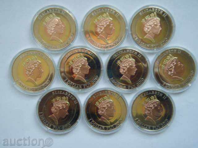 Set de 1 dolar 2010 Fiji Island (10 buc.) - Unc cu preț 389.89 BGN | € 199.35 Set de 1 dolar 2010 Fiji Island (10 buc.) - Unc cu preț 389.89 BGN | € 199.35