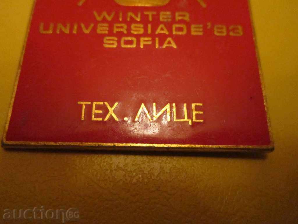 Auction Badge badge badge winter winter 1983 techn. face Auction Badge badge badge winter winter 1983 techn. face