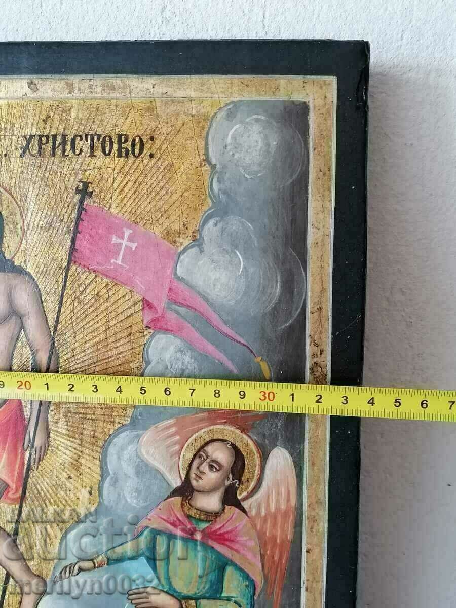 Home icon, old lithography, Ascension of the Lord, cross - 5 Home icon, old lithography, Ascension of the Lord, cross - 5