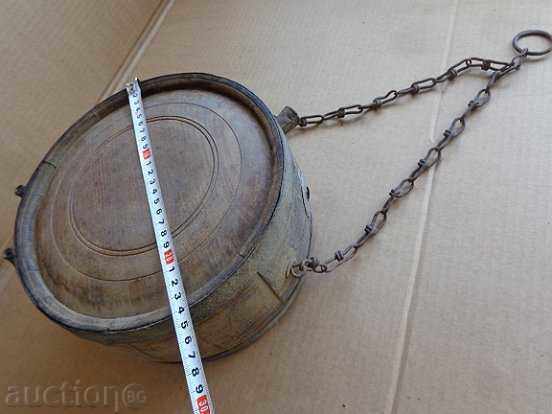 Auction Old horse bucket, bucket, barrel, wooden, pavour Auction Old horse bucket, bucket, barrel, wooden, pavour