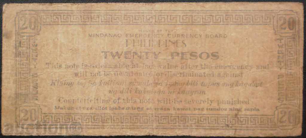 colecție de bancnote Filipine 20 Pesos 1943 RRR rare cu preț € 10.23 | 20.01 BGN