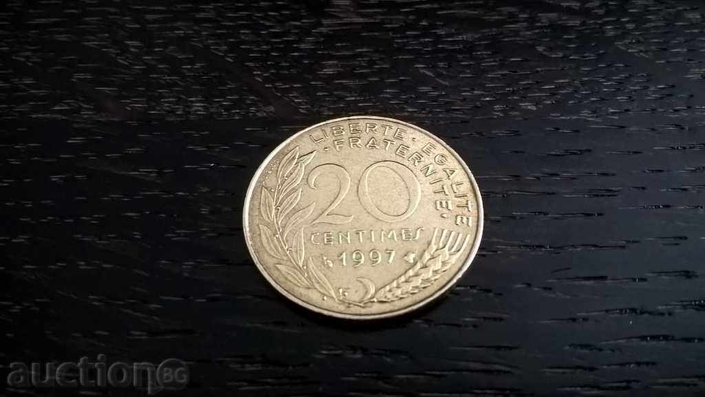 Coin - France - 20 centimeters | 1997