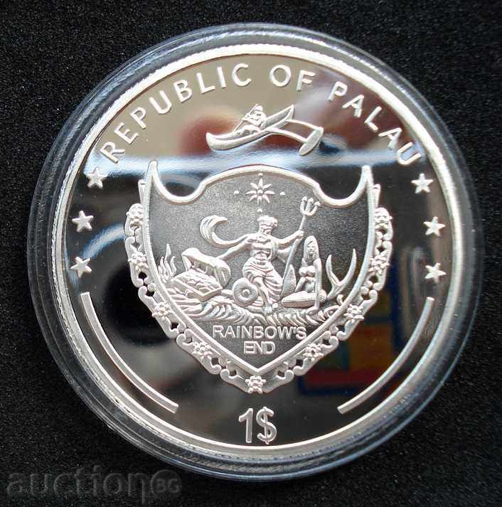 (¯` '• .¸ 1 dollar 2011 PALAU UNC- ¸. "'¯¯) with price 30.00 BGN | € 15.34