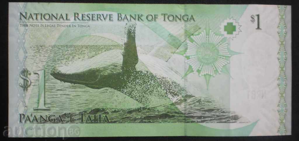 Bill Tonga 1 Paanga 2009 UNC rare proiect de lege cu preț € 6.14 | 12.01 BGN