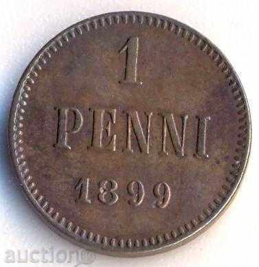 Rusă Finlanda penny 1899, de calitate