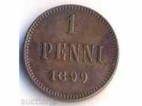 Rusă Finlanda penny 1899, de calitate