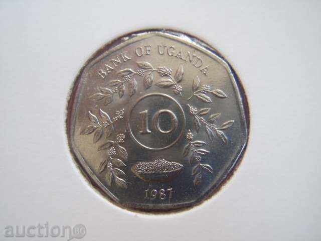 10 șilingi 1987 Uganda - Unc