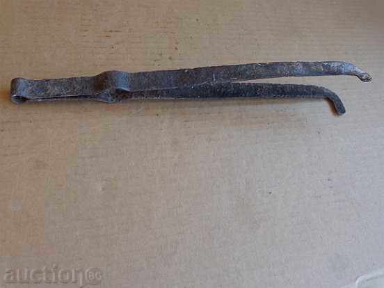 Veche mână-forjat săpat bar, fier forjat, ondulator - 6 Veche mână-forjat săpat bar, fier forjat, ondulator - 6