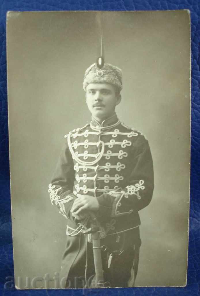 3260 Regatul Bulgariei ofițer de fotografie 1915 Guardsman. paloș