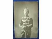 3260 Царство България снимка офицер Гвардеец 1915г. Сабя