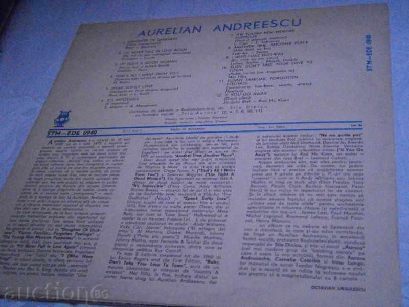 Auction AURELIAN ANDREESCU - LARGE ELECTRECORD PLATE - STM-EDE 0940 Auction AURELIAN ANDREESCU - LARGE ELECTRECORD PLATE - STM-EDE 0940