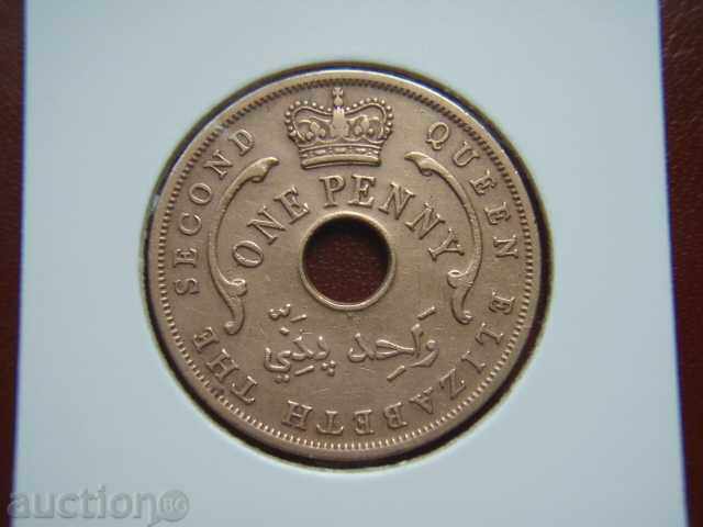 1 Penny 1956 British West Africa - VF