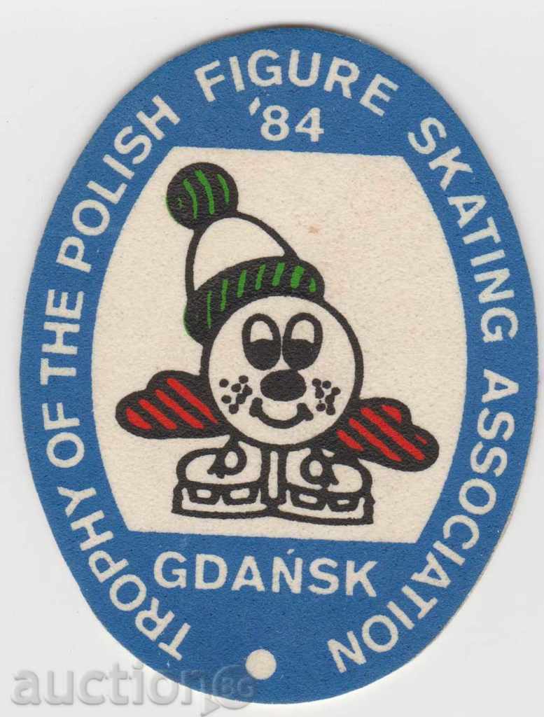 Emblem figura patinaj în 1984