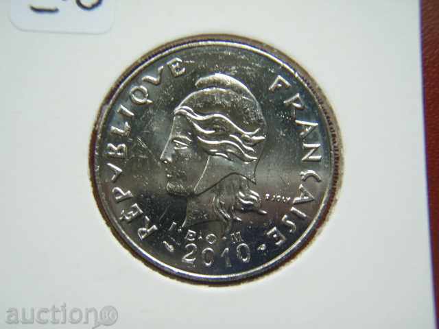 20 Francs 2010 New Caledonia - Unc с цена € 3.19 | 6.24 лв.