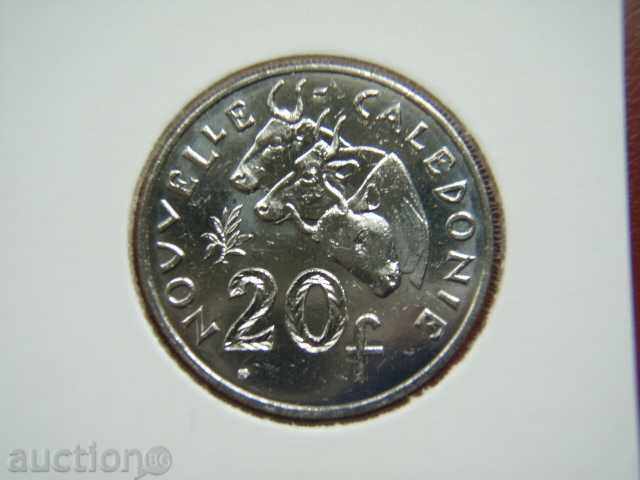 20 Franci 2010 Noua Caledonie - Unc